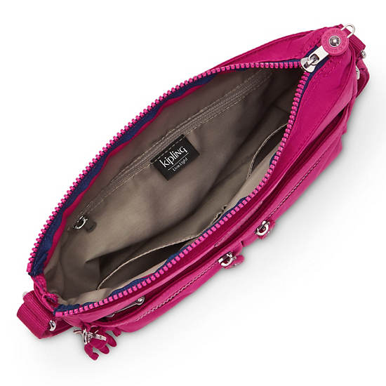 Kipling New Angie Moda Çapraz Askılı Çanta Pembe Küpe Çiçeği | TR 2024WN